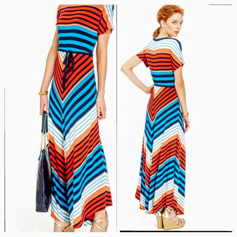 Tommy Hilfiger muti striped maxi dress